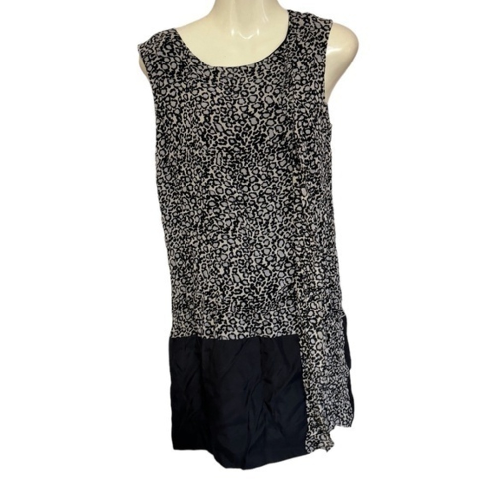InWear Womens Sleeveless Animal Print Dress Silk Rayon Size 10